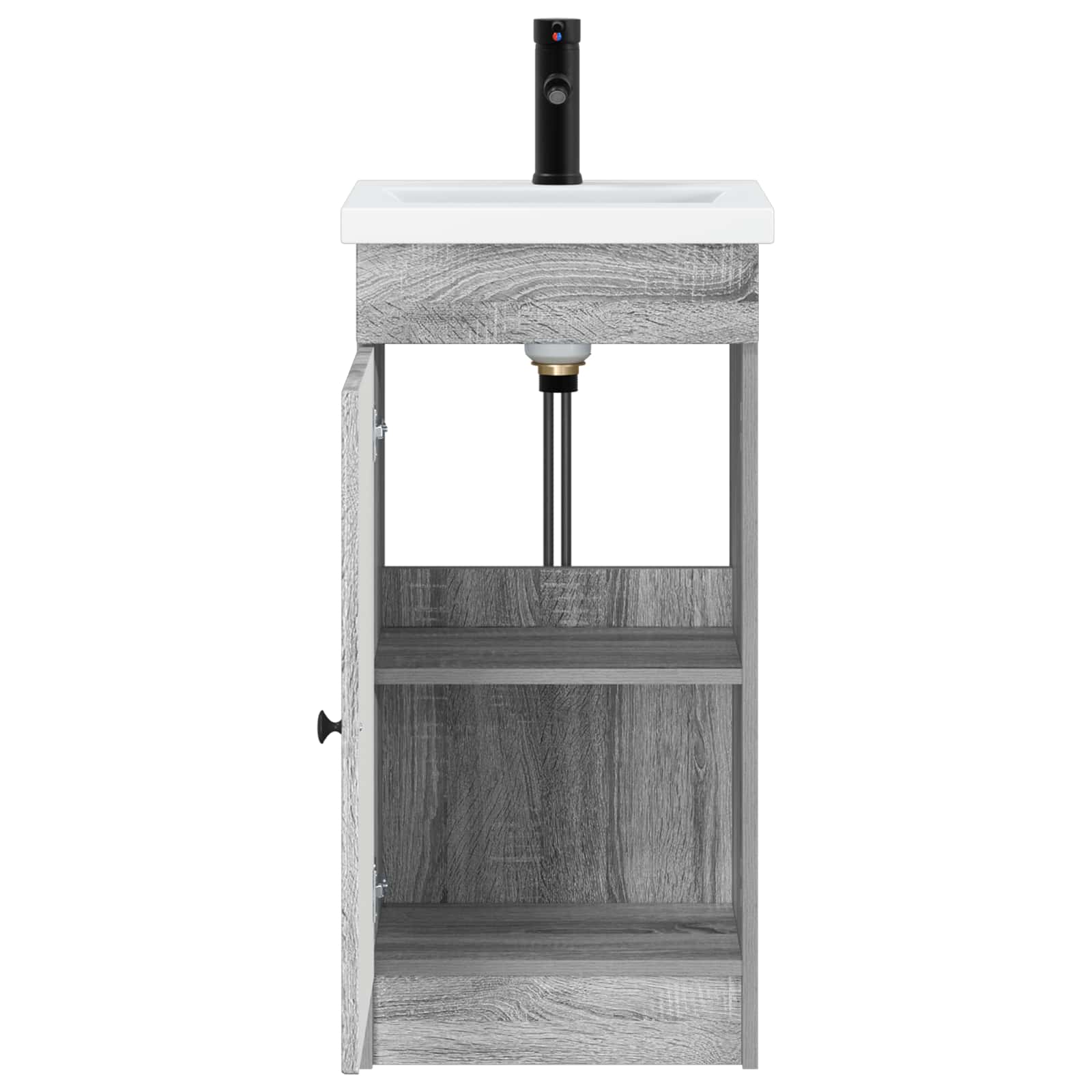 Gabinete de banheiro com pia sonoma cinzento 42 x 40 x 84,5 cm