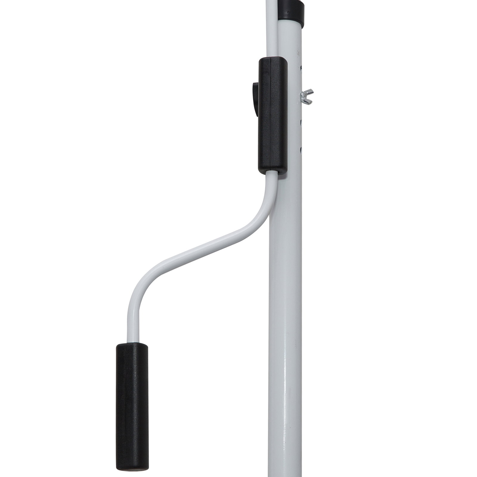 Toldo manual retrátil 200x150 cm com manivela de alumínio ângulo ajustável proteção solar para varanda verde e branco