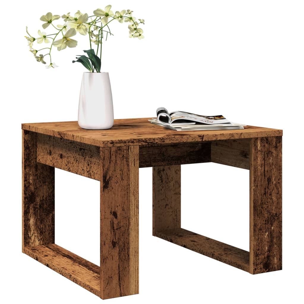 Mesa de apoio 50x50x35 cm derivados de madeira madeira velha