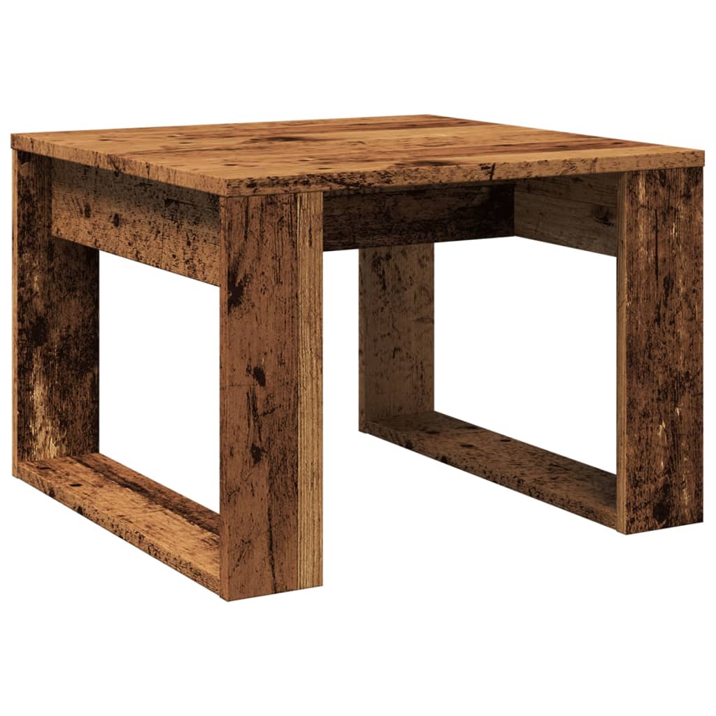 Mesa de apoio 50x50x35 cm derivados de madeira madeira velha