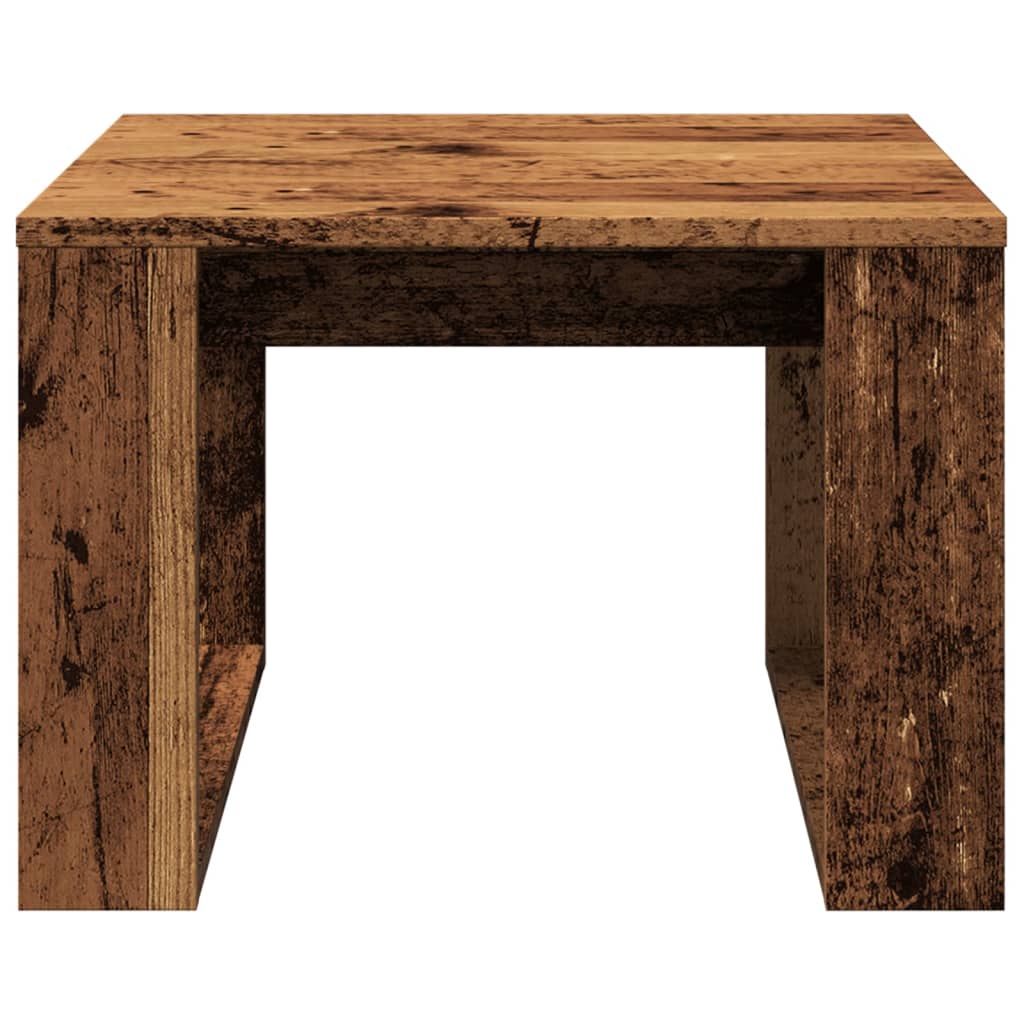 Mesa de apoio 50x50x35 cm derivados de madeira madeira velha