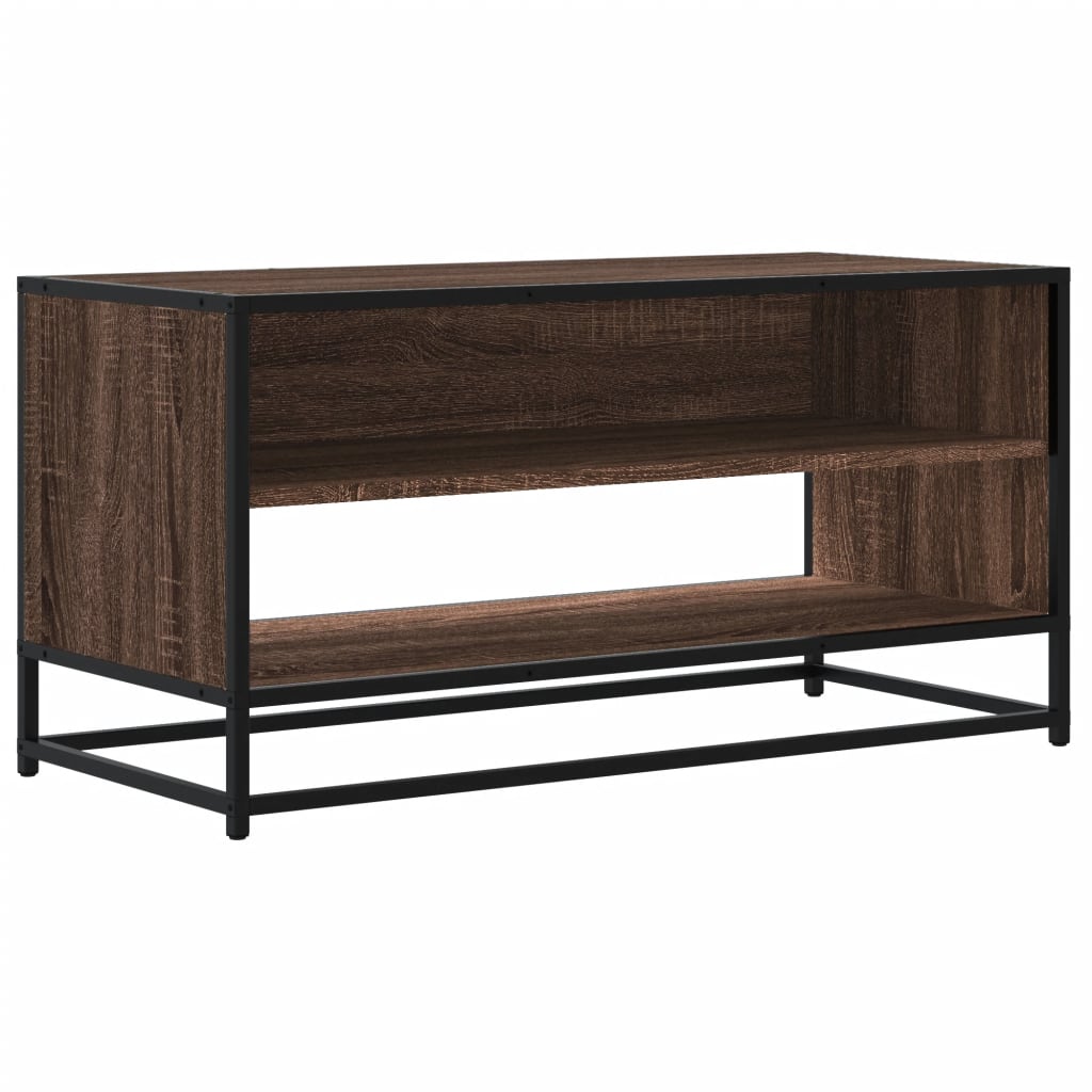 Móvel TV 91x40x46 cm derivados madeira/metal carvalho castanho