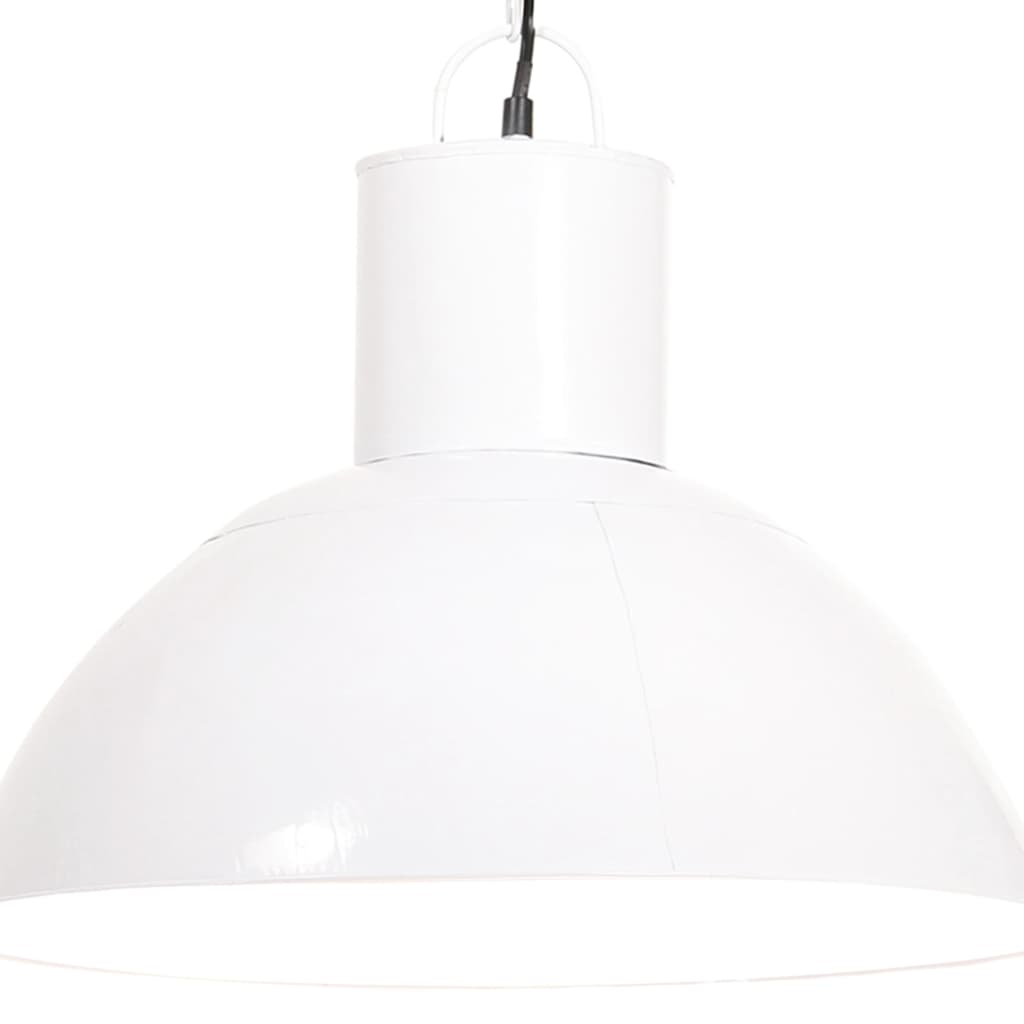 Candeeiro suspenso redondo 25 w 48 cm e27 branco