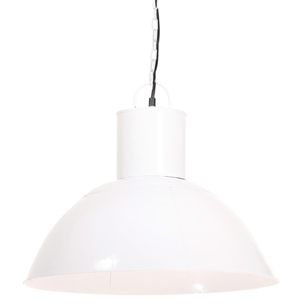 Candeeiro suspenso redondo 25 w 48 cm e27 branco