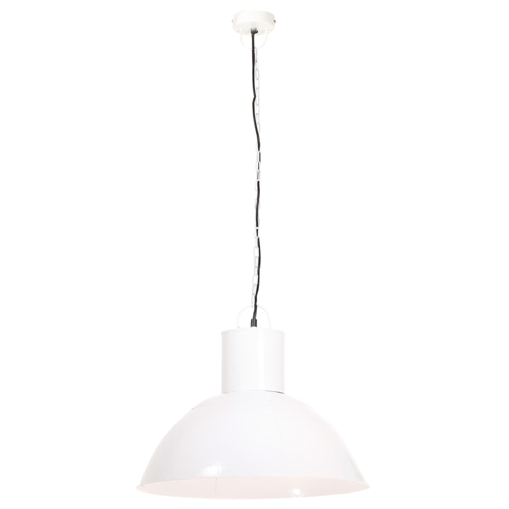 Candeeiro suspenso redondo 25 w 48 cm e27 branco