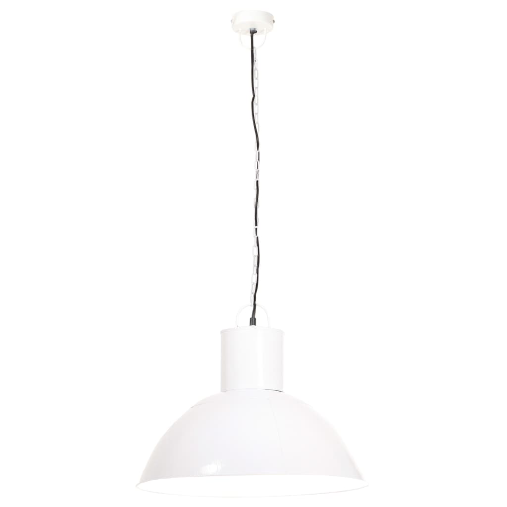 Candeeiro suspenso redondo 25 w 48 cm e27 branco