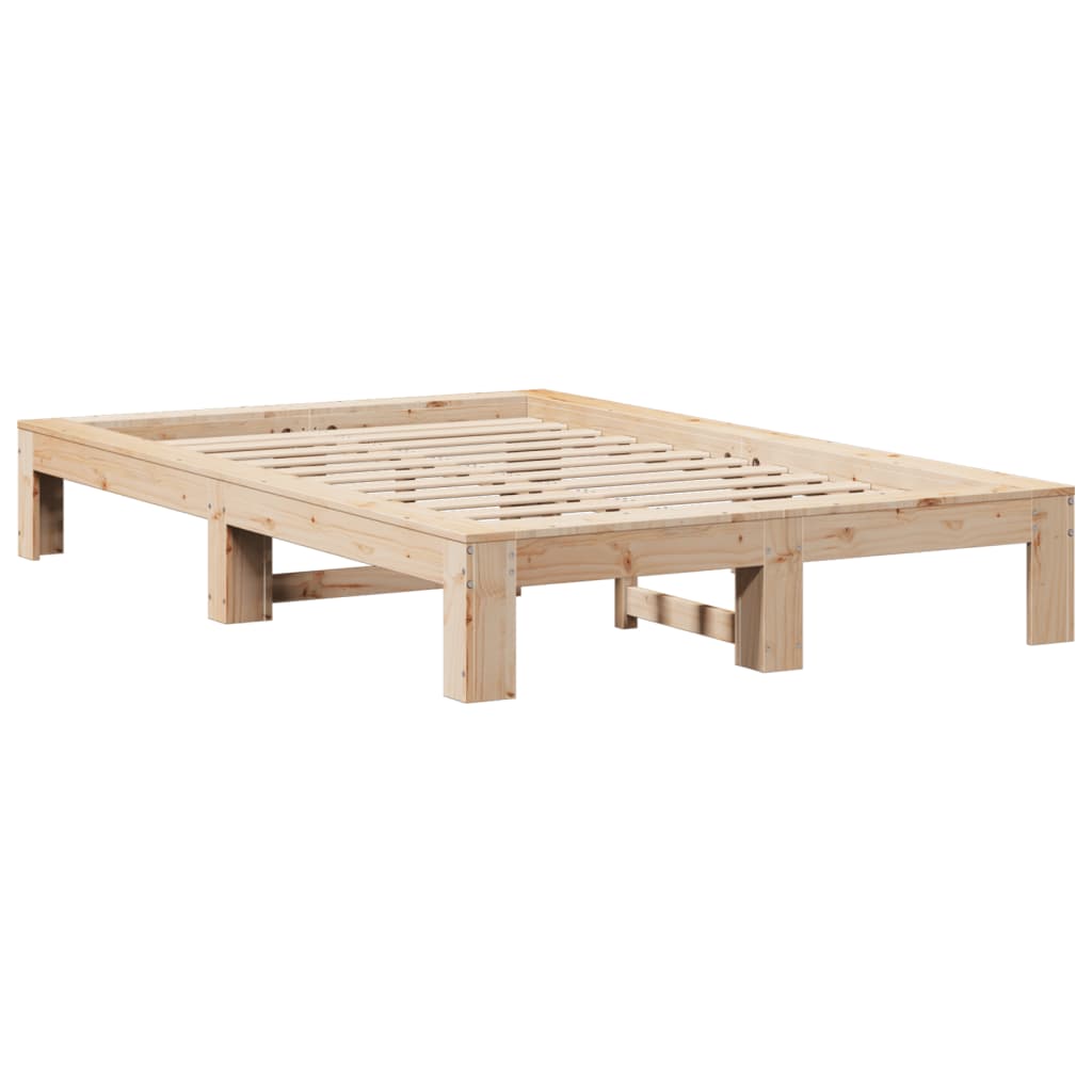 Cama sem colchão 120x190 cm madeira de pinho maciça