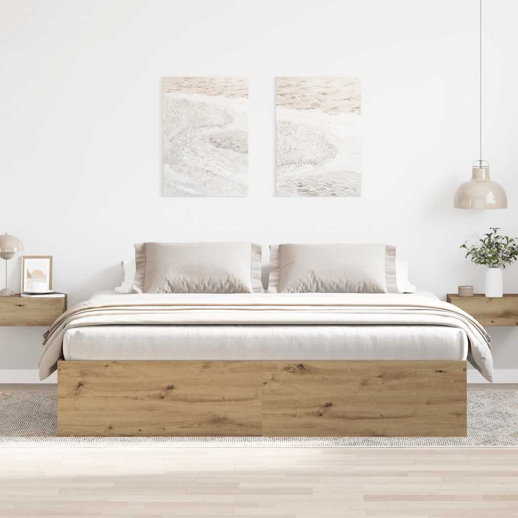 Estrutura de cama sem colchão 180x200cm derivados de madeira