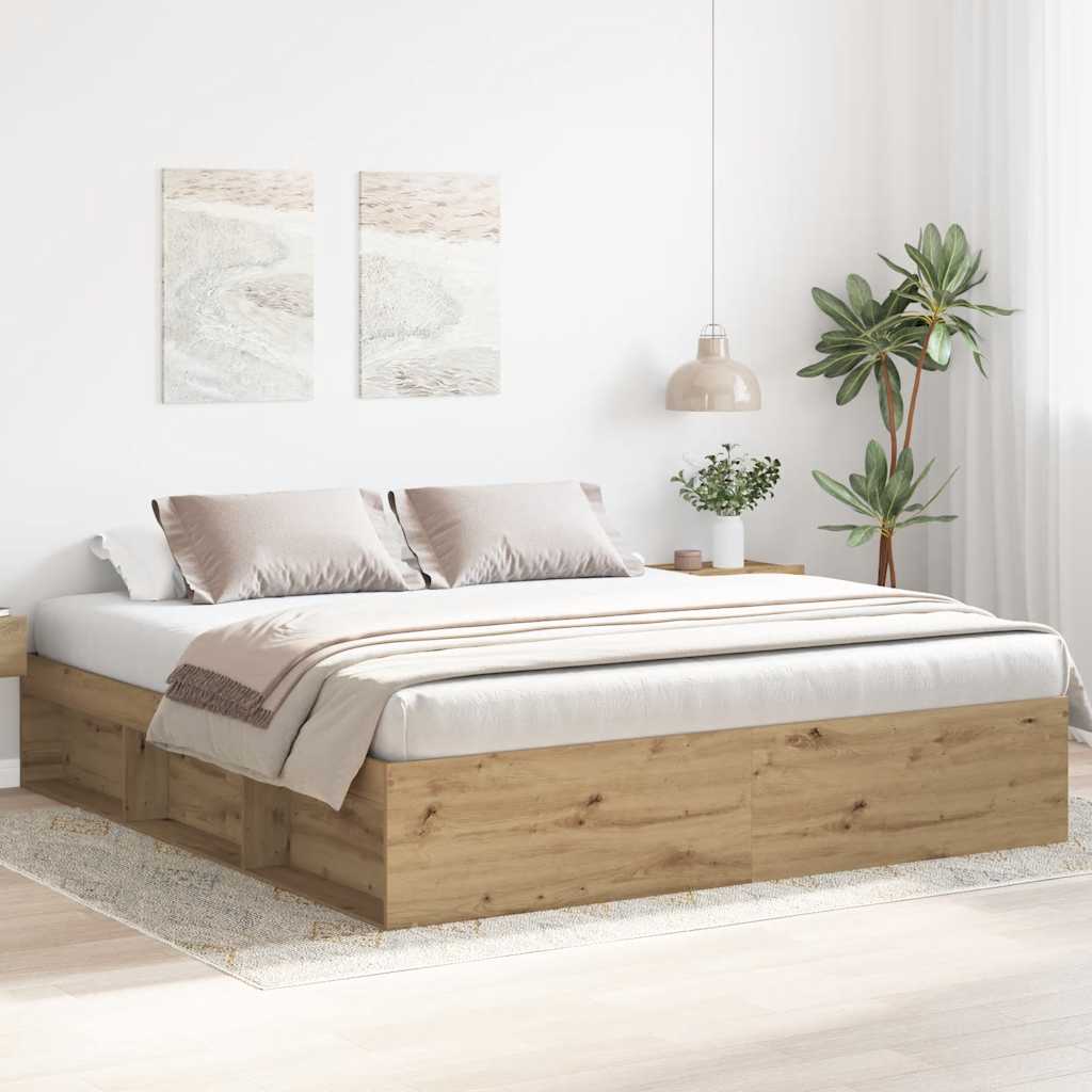 Estrutura de cama sem colchão 180x200cm derivados de madeira