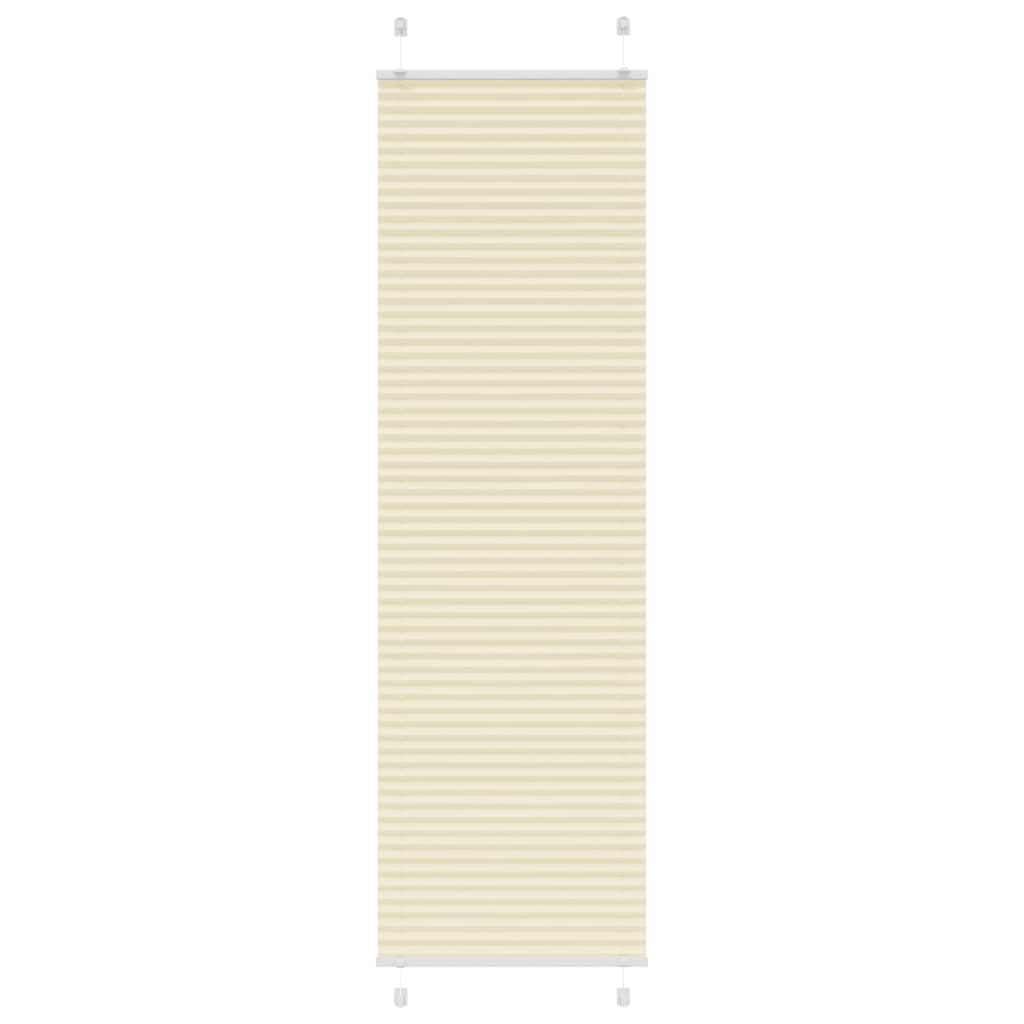 Creme plissada cega 65x200 cm largura tecido 64,4 cm poliéster