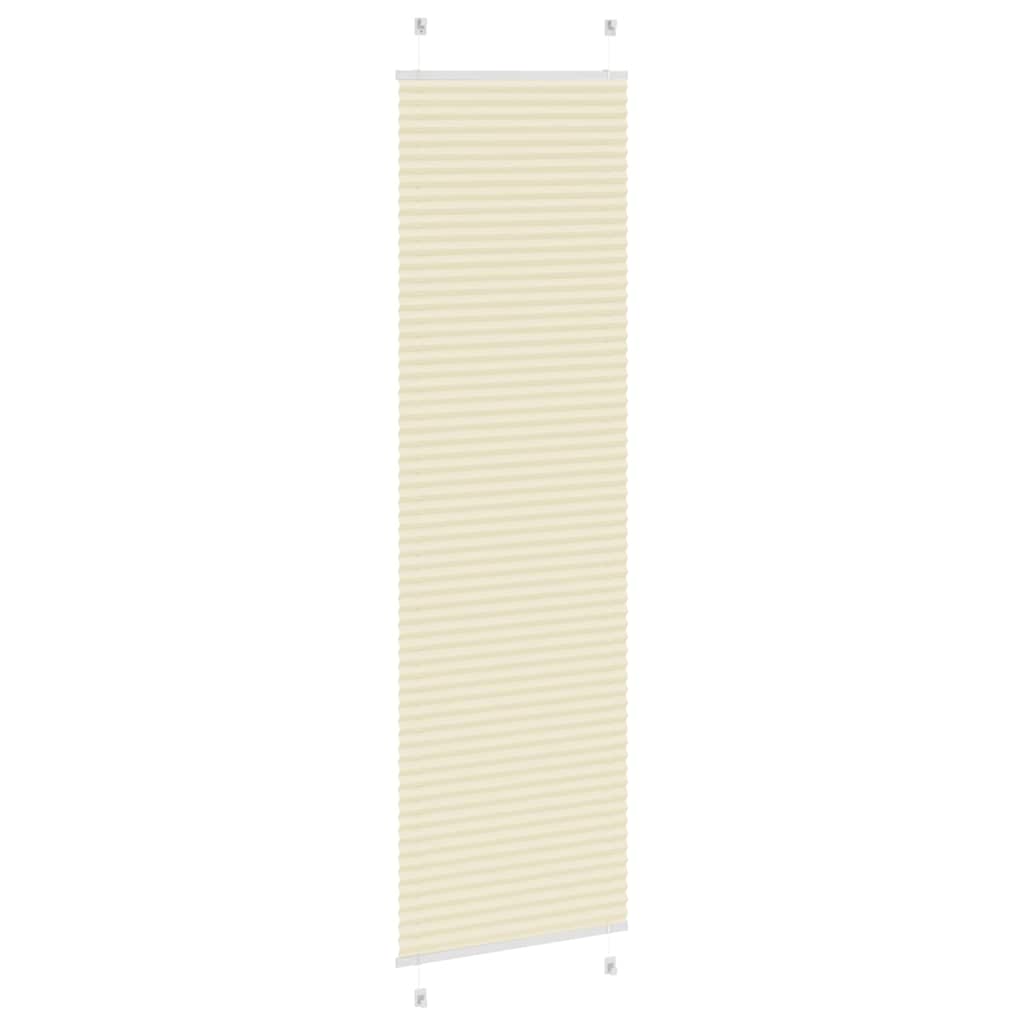 Creme plissada cega 65x200 cm largura tecido 64,4 cm poliéster