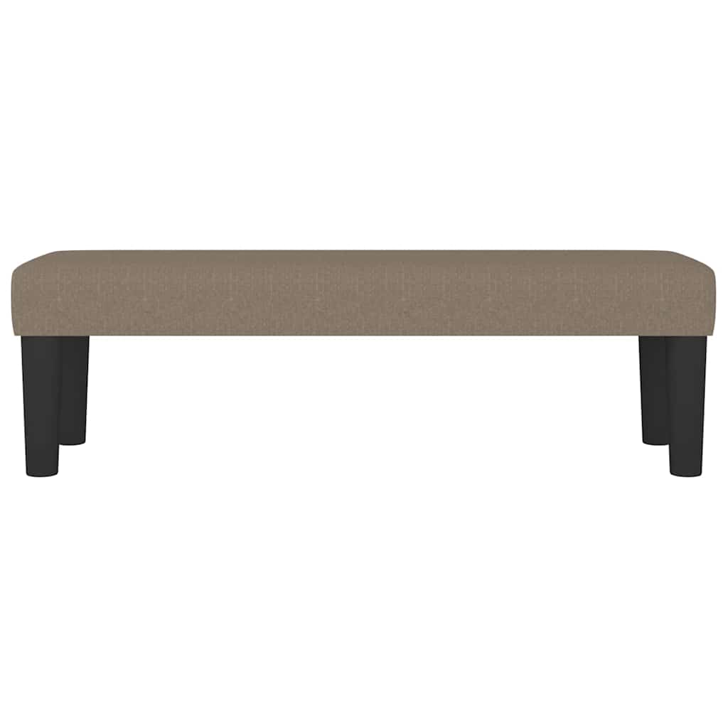 Banco 100x30x30 cm tecido castanho-acinzentado