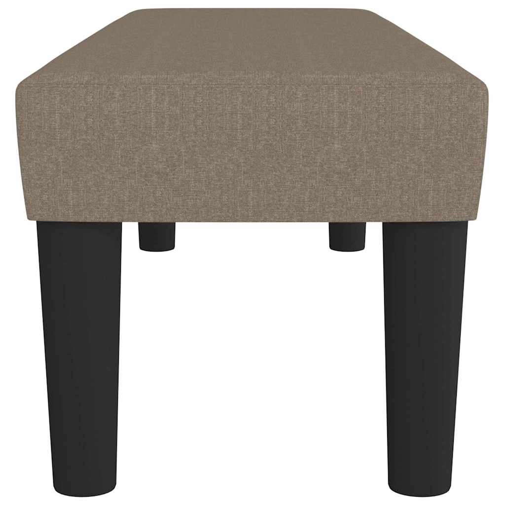 Banco 100x30x30 cm tecido castanho-acinzentado