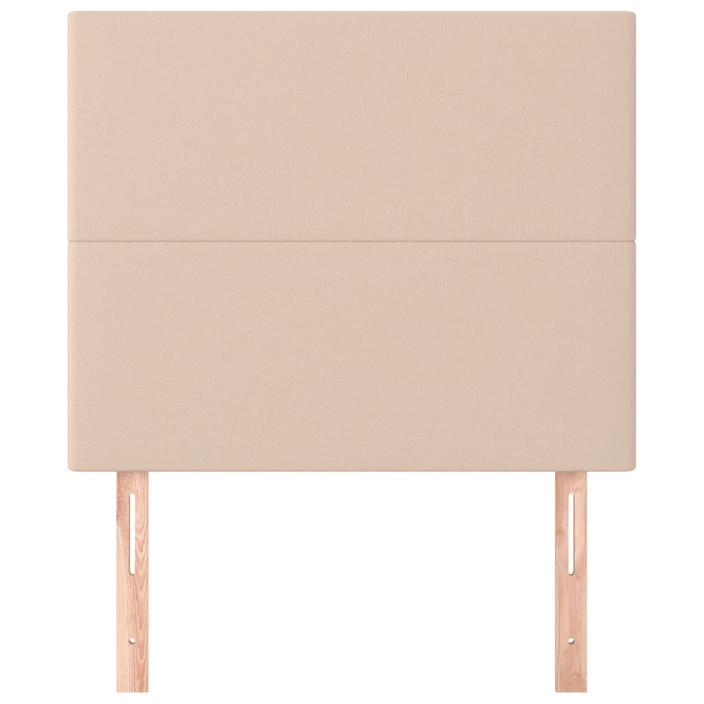 Cabeceira cappuccino 100x5x118/128 cm couro sintético