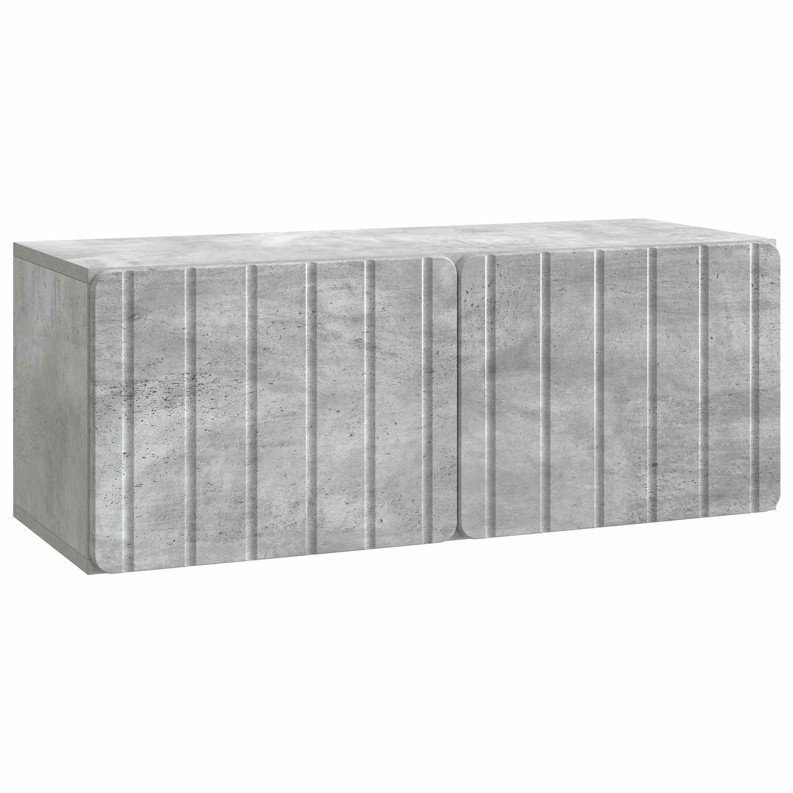 Gabinete de TV de parede 78,5 x 31 x 30 cm cinzento cimento