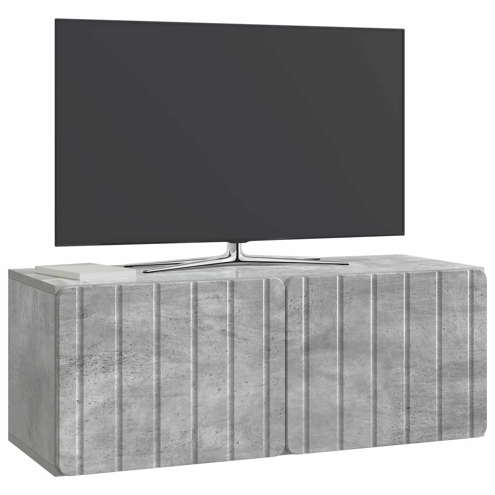 Gabinete de TV de parede 78,5 x 31 x 30 cm cinzento cimento