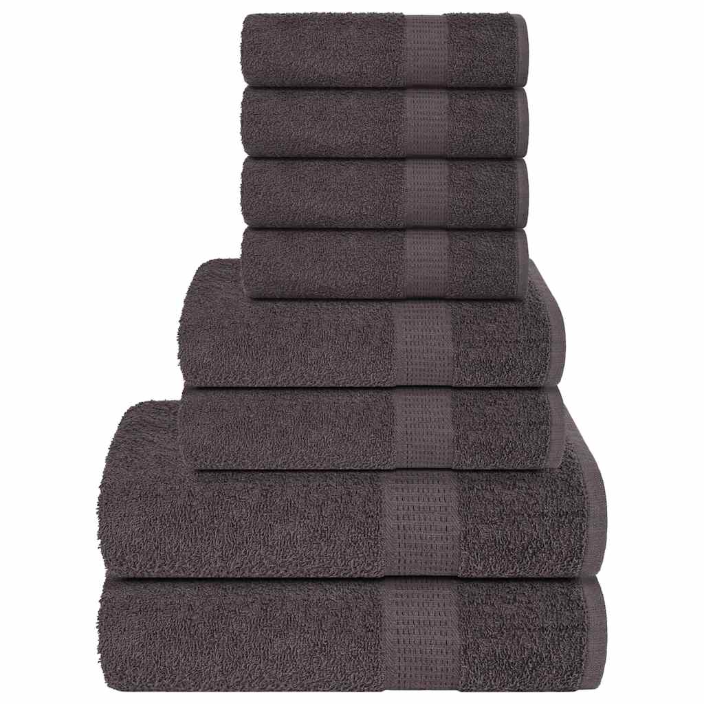 8Pcs conjunto de toalhas frogn 360 g/m² antracite