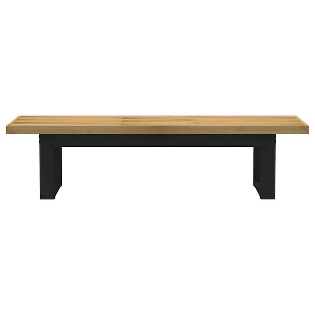 Banco de jantar noain pernas forma u 180x40x45 cm pinho maciço