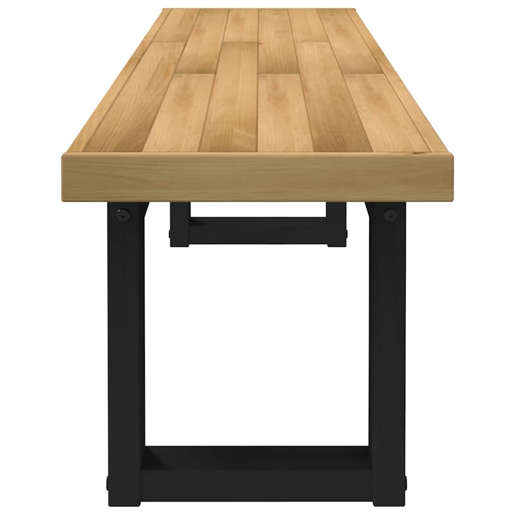 Banco de jantar noain pernas forma u 180x40x45 cm pinho maciço