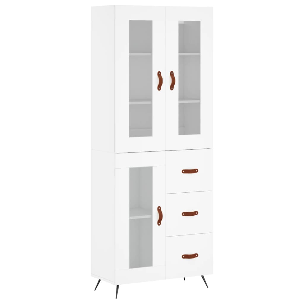 Armário alto 69,5x34x180 cm derivados de madeira branco