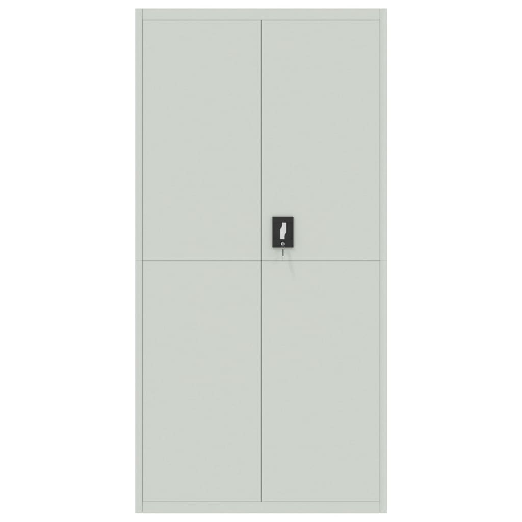 Arquivador 90x40x180 cm aço cinzento-claro