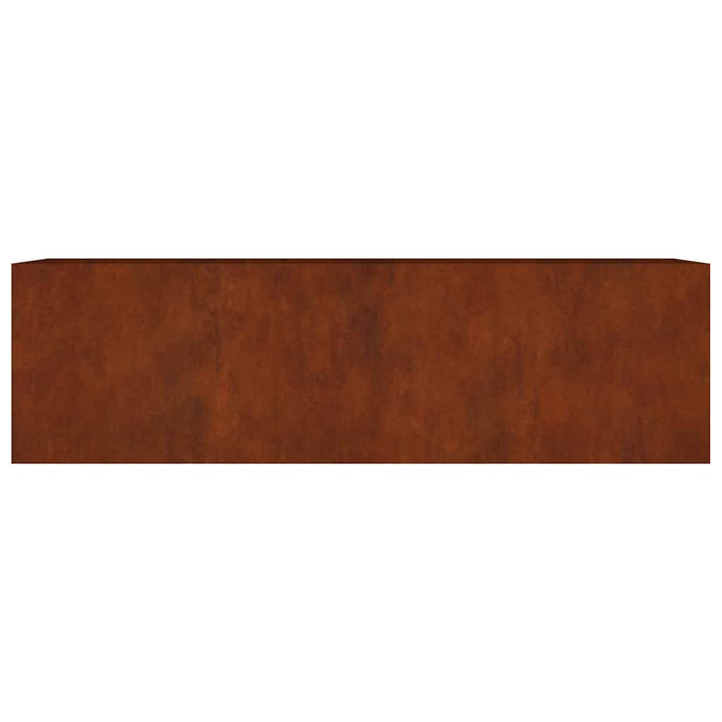 Canteiro elevado de jardim 280x80x80 cm aço corten