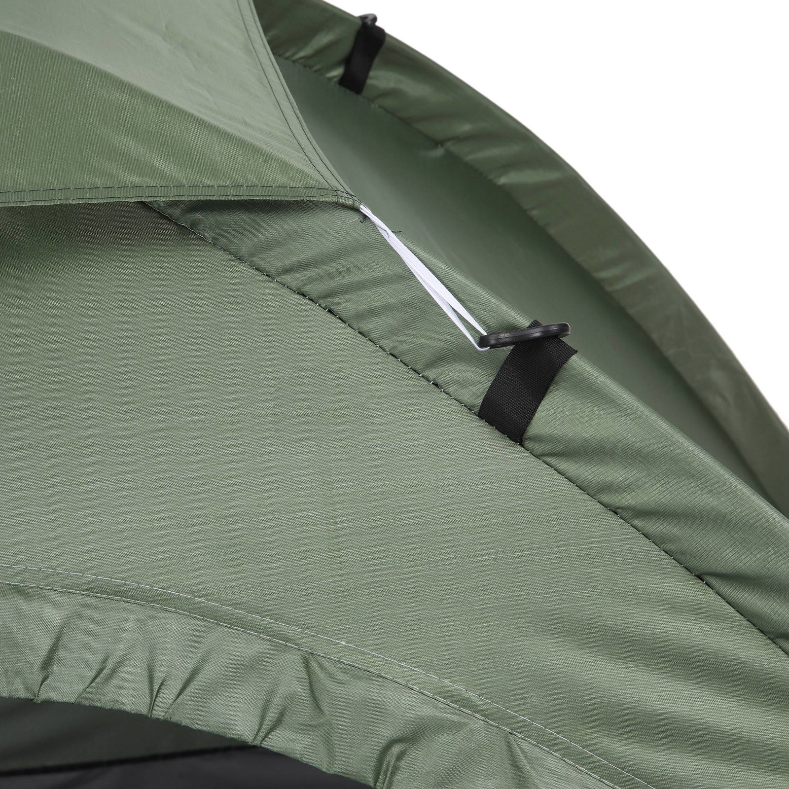 Tenda de campismo 1-2 pessoas dobrável com 2 janelas de malha bolso interior bolsa de transporte 206x152x110 cm verde