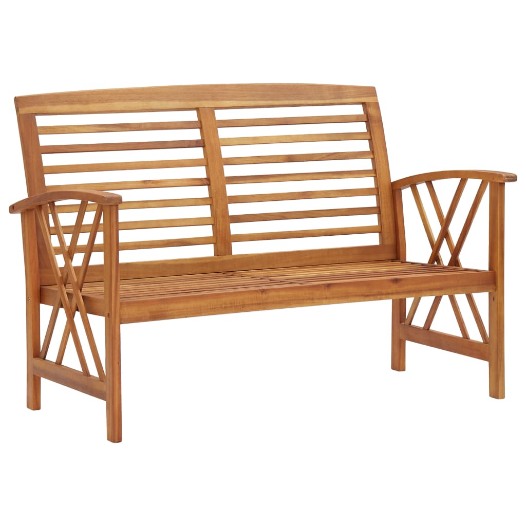 3 Pcs conjunto lounge de jardim madeira de acácia maciça