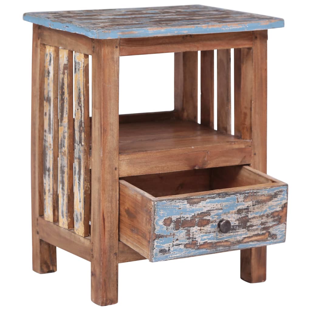 Mesa de cabeceira 41x30x50 cm madeira de mogno maciça