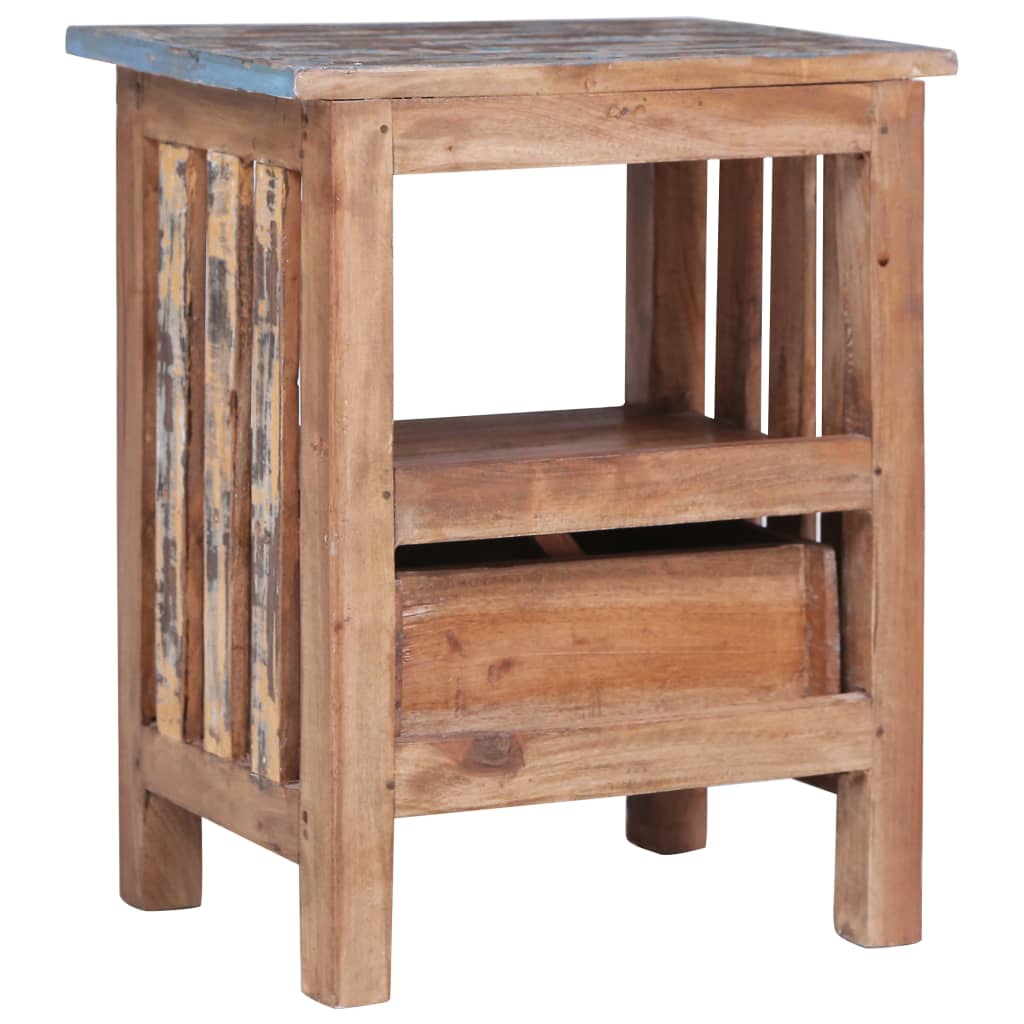 Mesa de cabeceira 41x30x50 cm madeira de mogno maciça