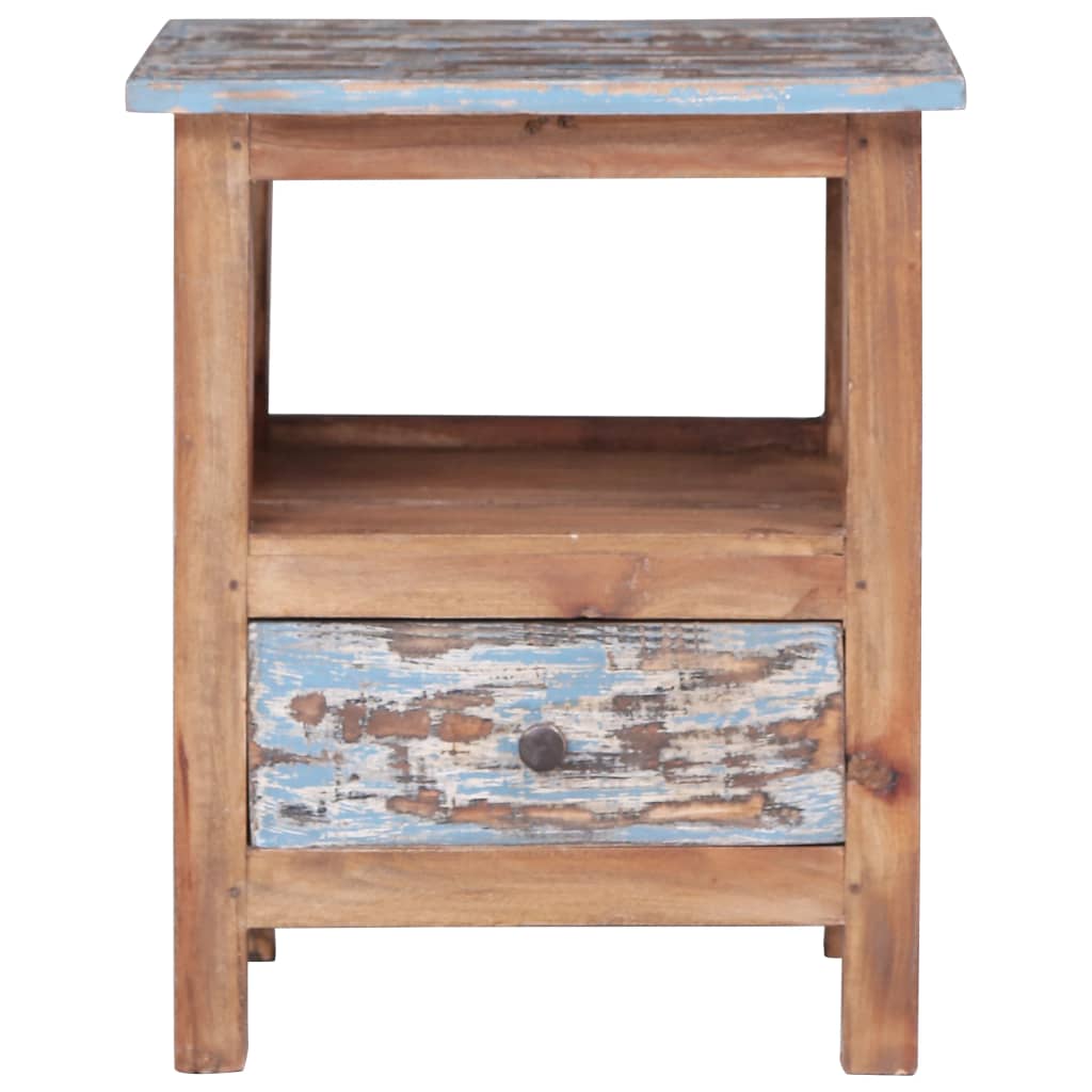 Mesa de cabeceira 41x30x50 cm madeira de mogno maciça