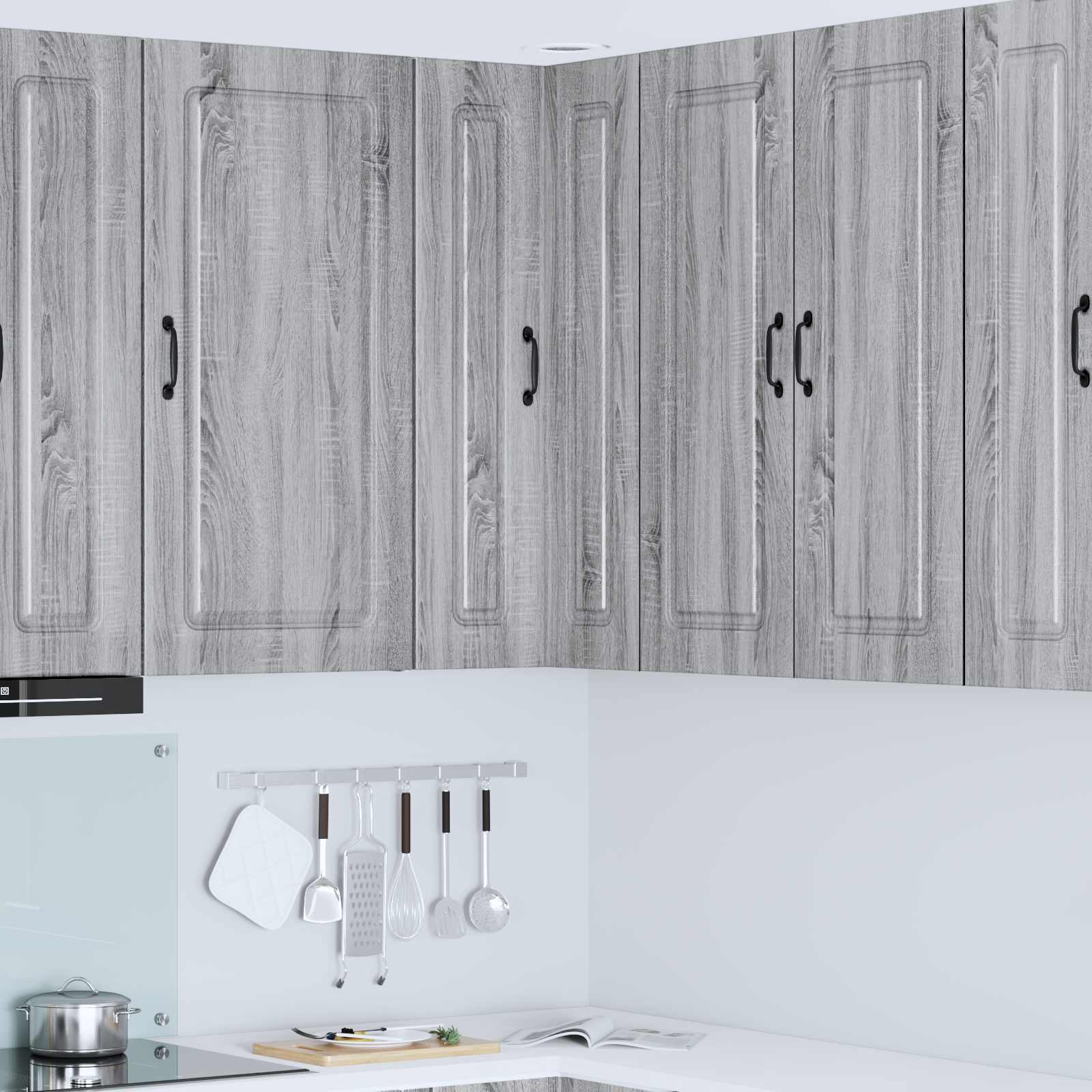 Painel de lava-louça kalmar cinza sonoma 57 x 57 x 100 cm