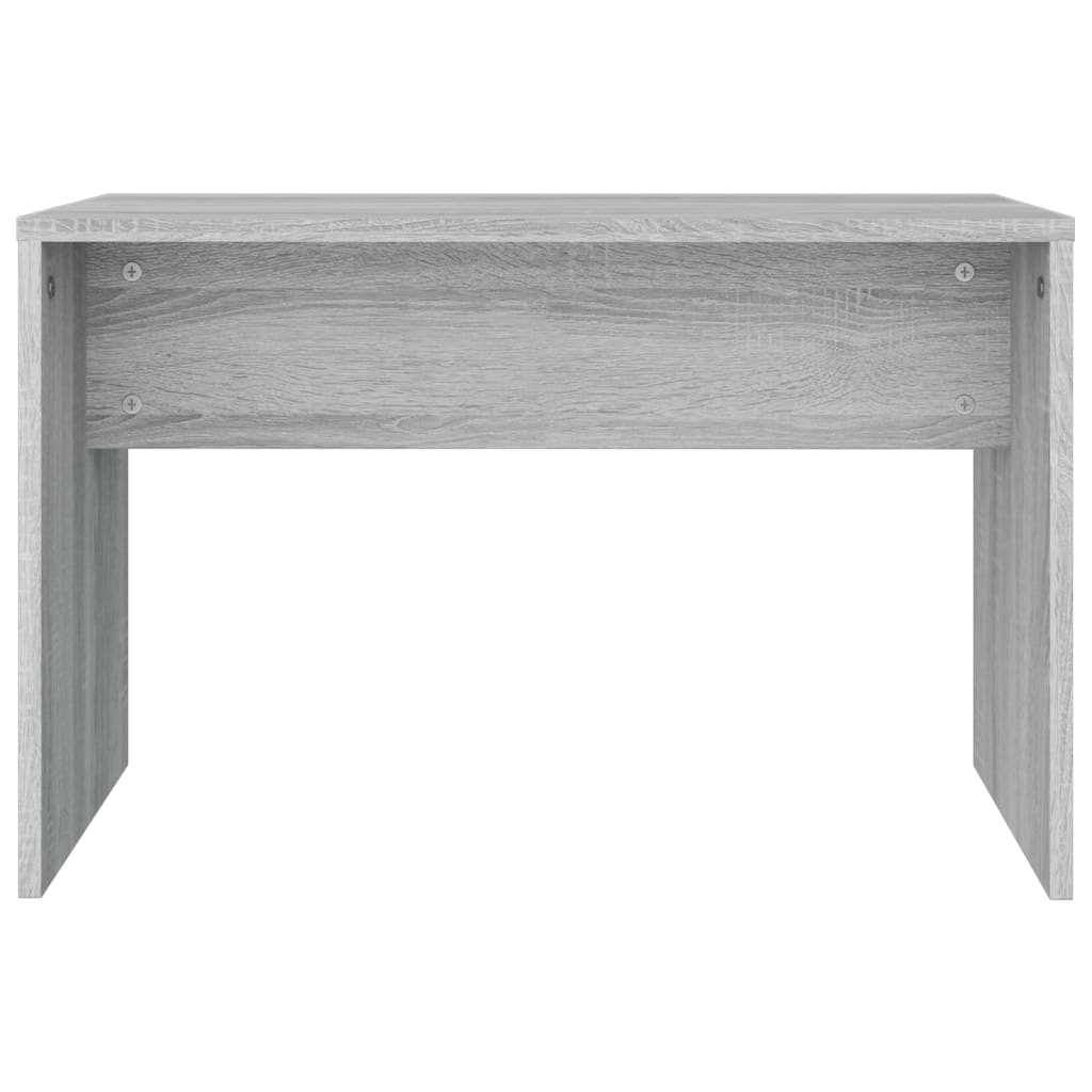 Banco de toucador 70x35x45cm derivados madeira cinzento sonoma