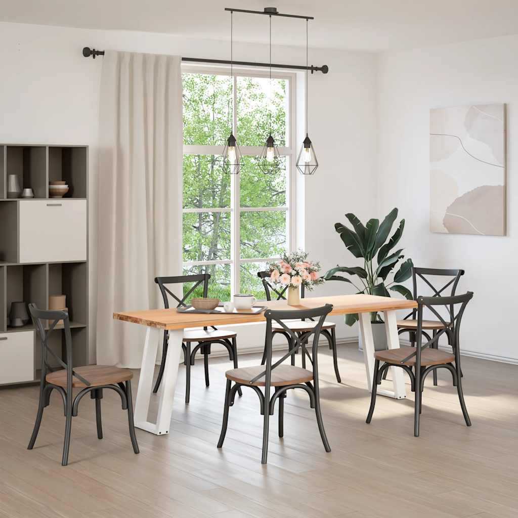 Pés de mesa de console em forma de u, 2 peças, branco, 38x(72-73) cm, aço