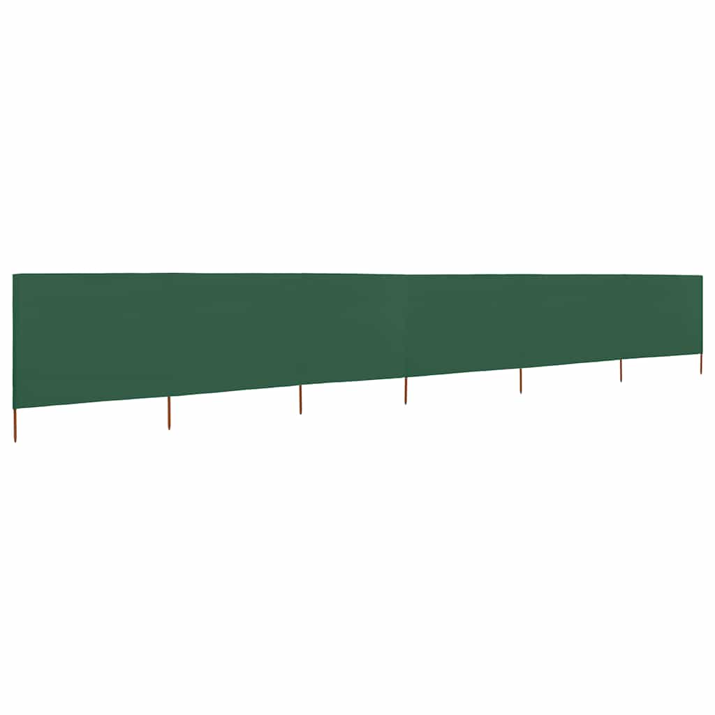 Para-vento com 6 painéis em tecido 800x80 cm verde