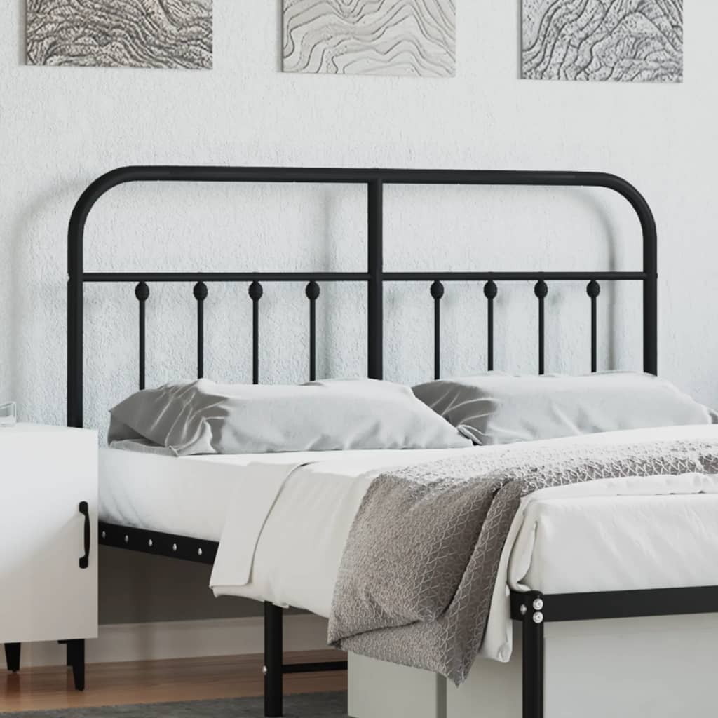 Cabeceira de substituição 140 cm metal preto