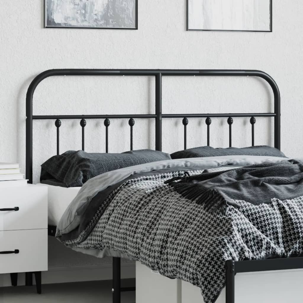 Cabeceira de substituição 140 cm metal preto