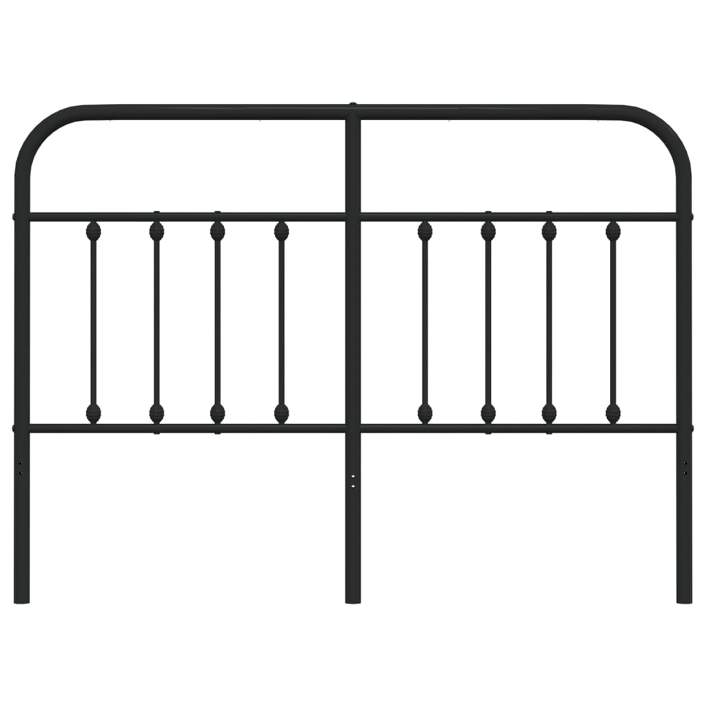 Cabeceira de substituição 140 cm metal preto