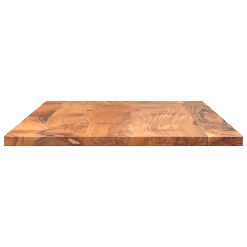 Tampo de mesa retangular 70x60x2,5 cm madeira de acácia maciça