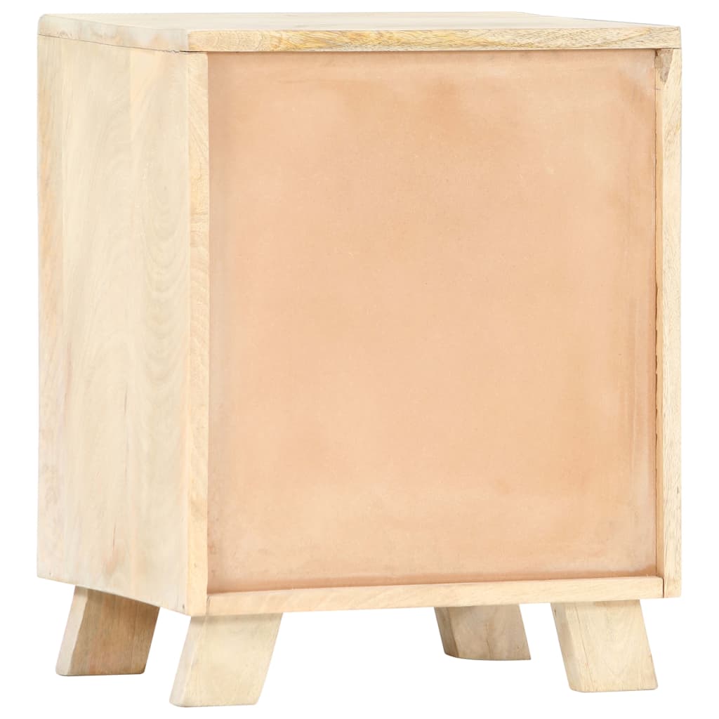 Mesa de cabeceira 40x30x50 cm madeira de mangueira maciça