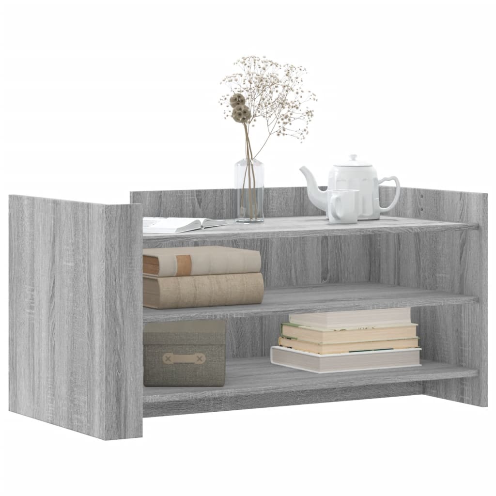 Mesa de centro 100x50x50cm derivados de madeira cinzento sonoma