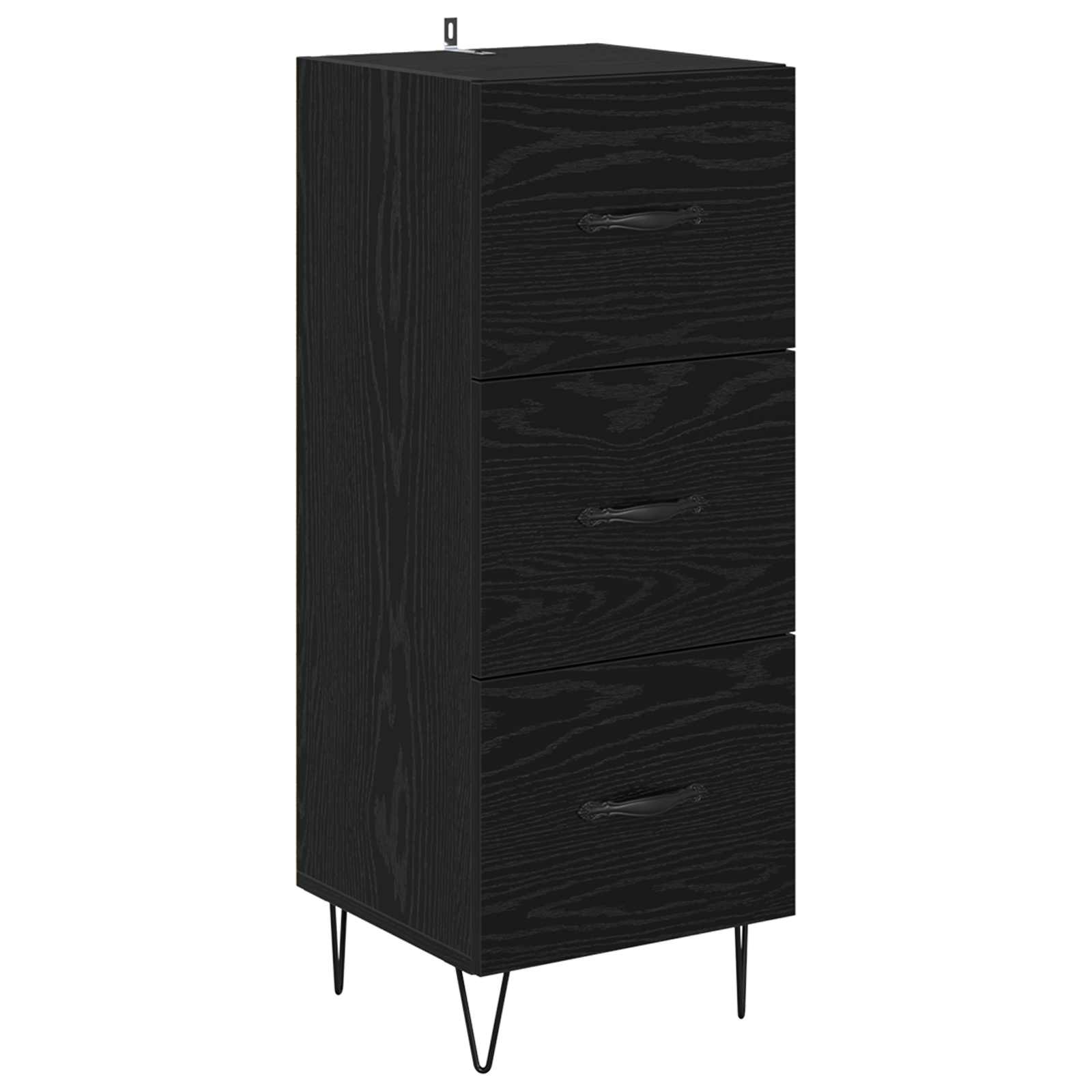 Buffet carvalho preto 34 x 34,5 x 90 cm derivados de madeira