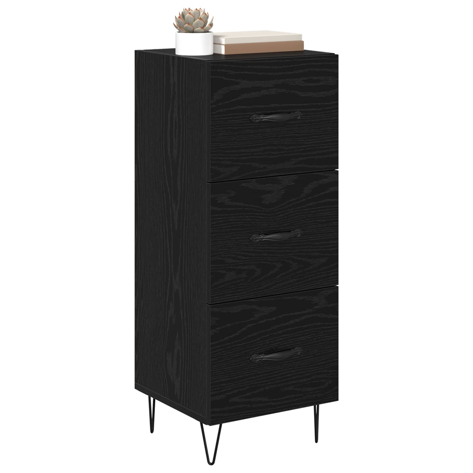 Buffet carvalho preto 34 x 34,5 x 90 cm derivados de madeira