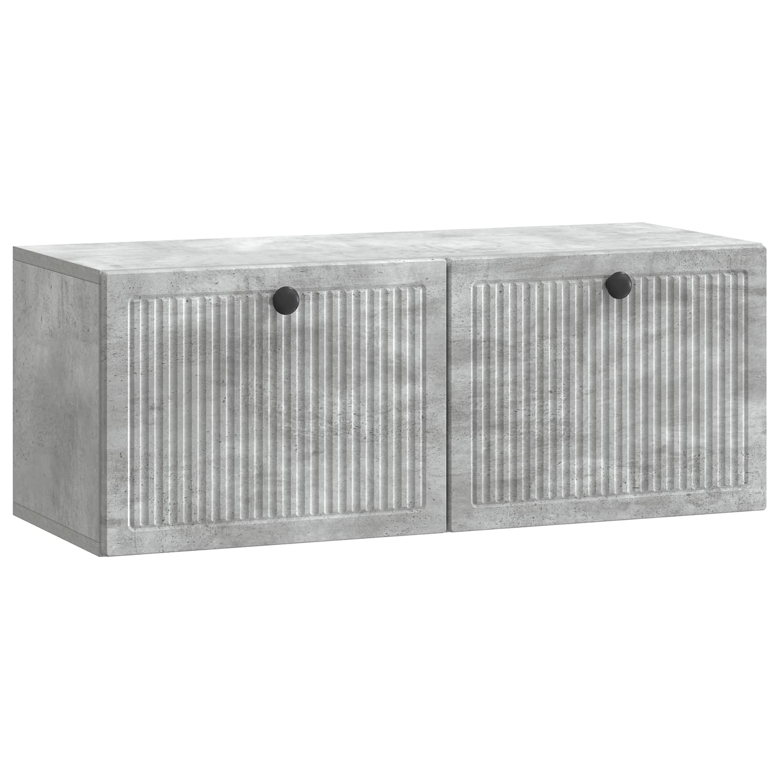 Gabinete de TV de parede cinzento cimento 78,5 x 31 x 30 cm