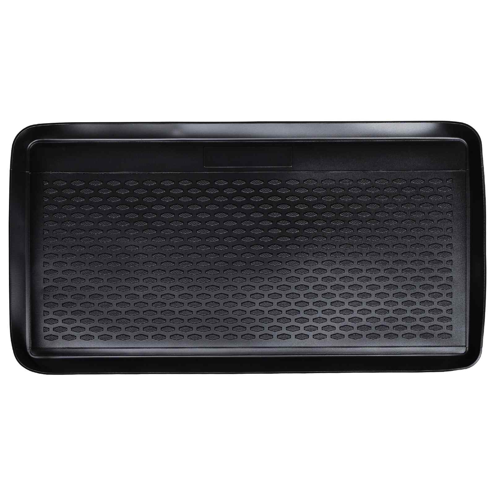 Tapete de porta-malas preto compatível com fiat 500 2018-