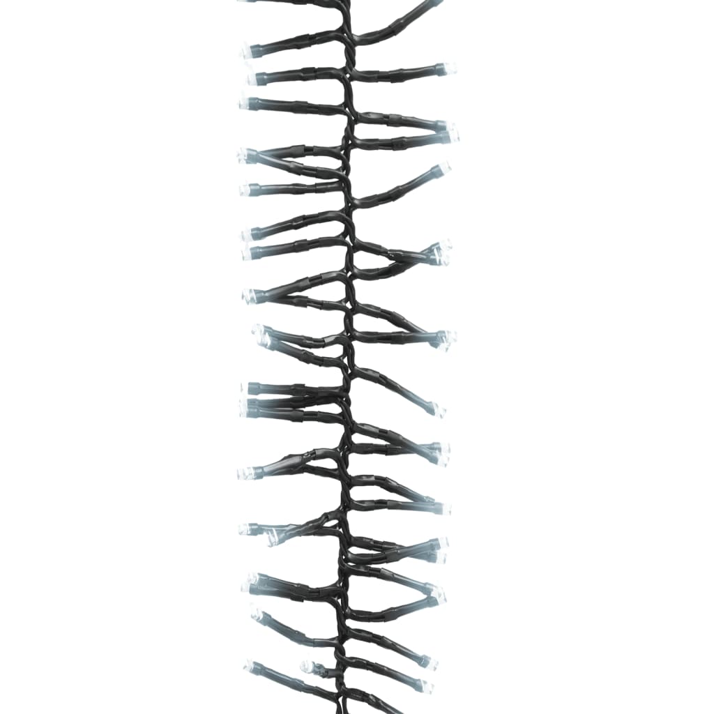 Cordão de luzes agrupadas 1000 luzes LED PVC branco frio