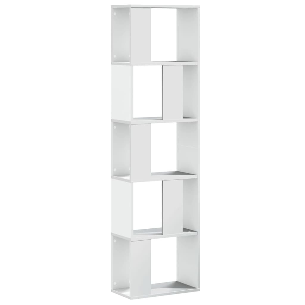 Estante com 5 prateleiras derivados de madeira branco