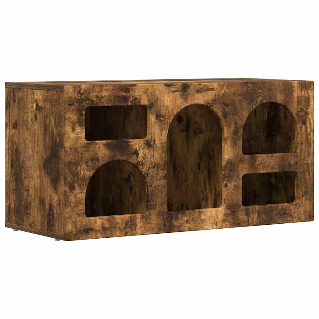 Gabinete para TV elst 80 x 35 x 40 cm carvalho defumado