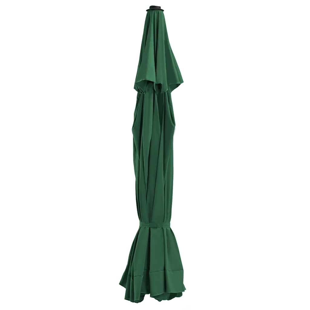 Tecido de substituição p/ guarda-sol de exterior 515 cm verde