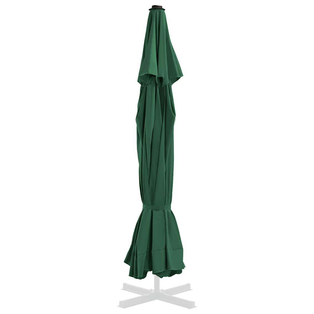 Tecido de substituição p/ guarda-sol de exterior 515 cm verde